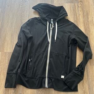 Vuori Black Zip-Up Hoodie